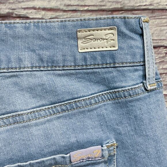 Seven7 Womens Jeans size 20W new nwt $79 Light Wash Denim Metro Skinny x29" b395 - Picture 12 of 12